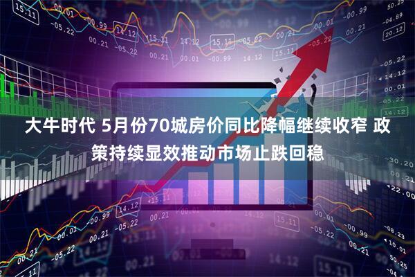 大牛时代 5月份70城房价同比降幅继续收窄 政策持续显效推动市场止跌回稳