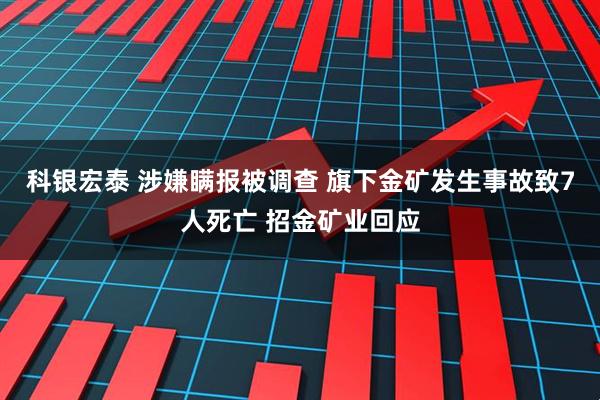 科银宏泰 涉嫌瞒报被调查 旗下金矿发生事故致7人死亡 招金矿业回应